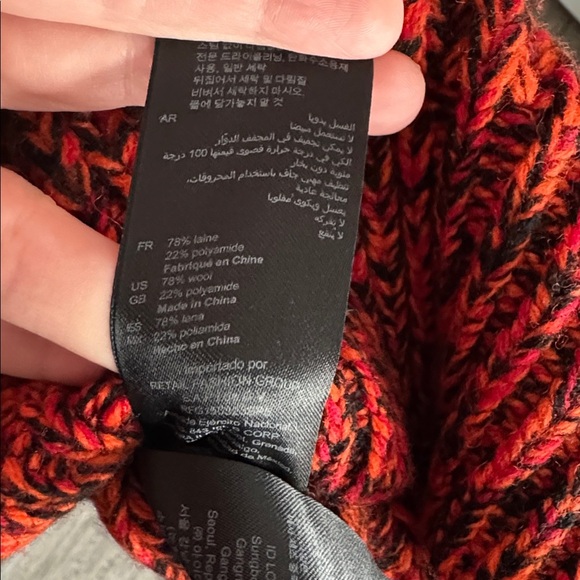 NWT Sandro Mouline Wool Blend Jumper Chunky Knit Sweater XXL Crewneck - Picture 4 of 6